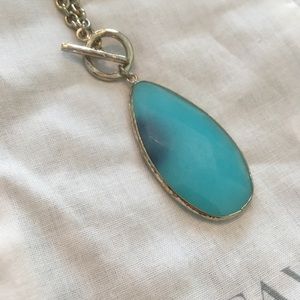Ann Taylor Jewelry - Ann Taylor Blue stone toggle necklace Ann Taylor Jewelry - Ann Taylor Blue stone toggle necklace
